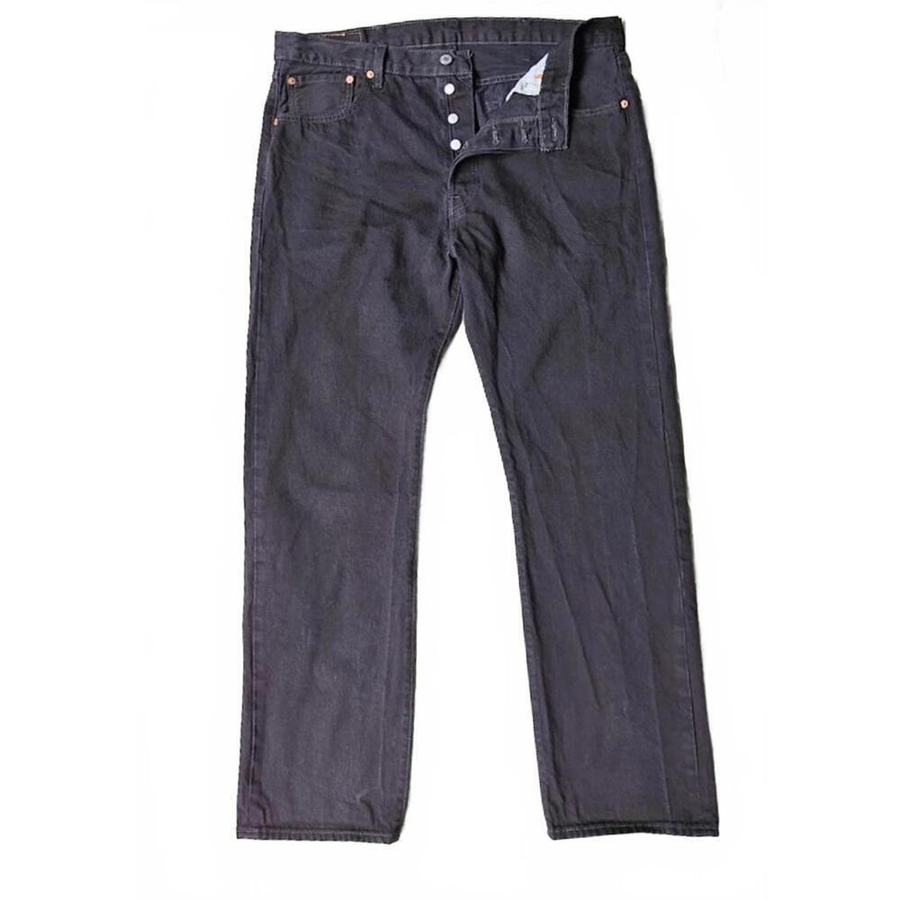 Levi’s 501 Original Fit Men’s Jeans W38 L32 Black Button Fly 00501-0660 Classic